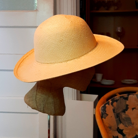 Mexican Resort straw brimmed hat 22" NEW - Picture 1 of 7